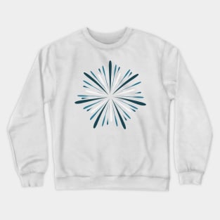 Fireworks display celebration icon in flat design Crewneck Sweatshirt